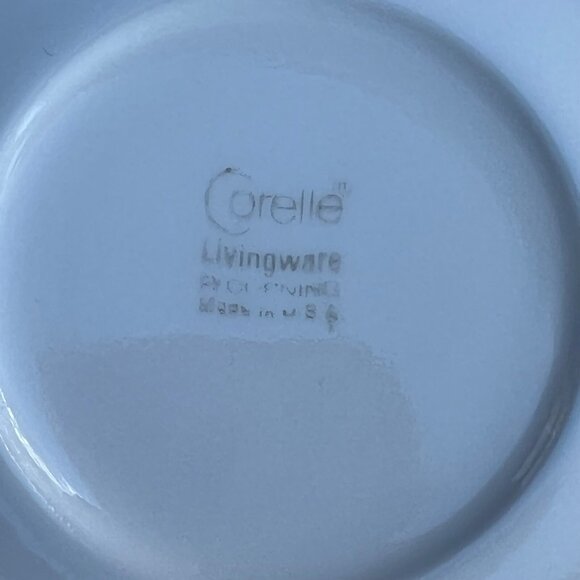 Vintage Corelle Spring Blossom Crazy Daisy Saucer 6-1/4" Flower Set Of 6 - Picture 5 of 6